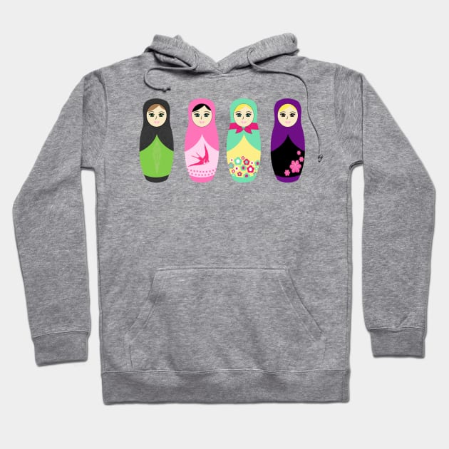 Matryoshka dolls Hoodie by peggieprints